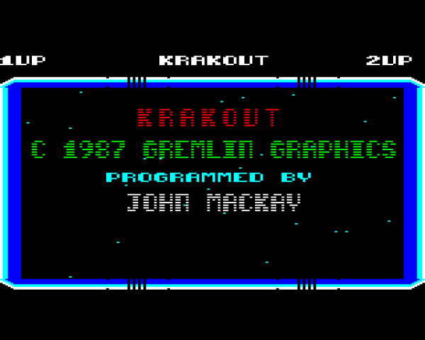 Krakout title screen image #1 