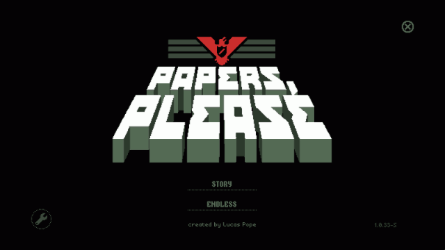 Papers, Please title screen image #1 