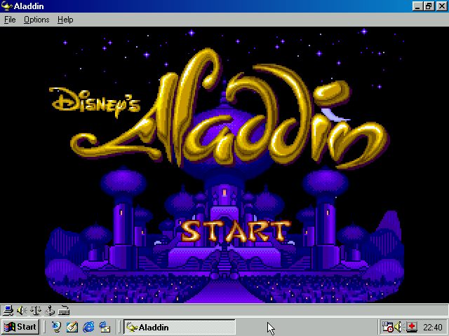 Aladdin  title screen image #1 