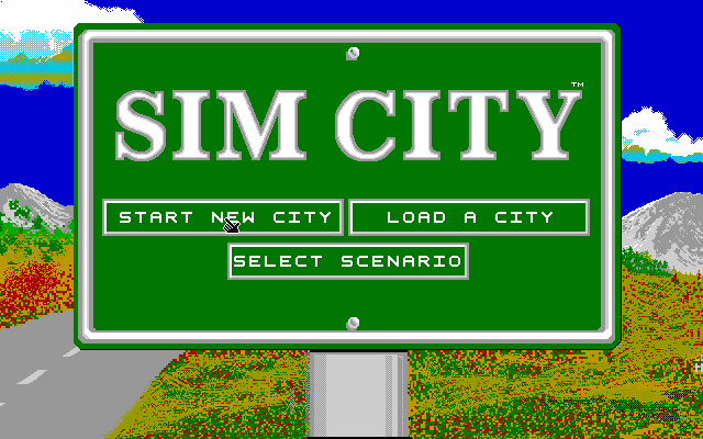 SimCity  title screen image #1 
