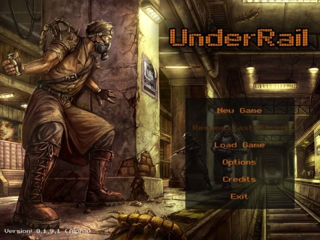 Underrail  title screen image #1 From 0.1.9.1 alpha version.