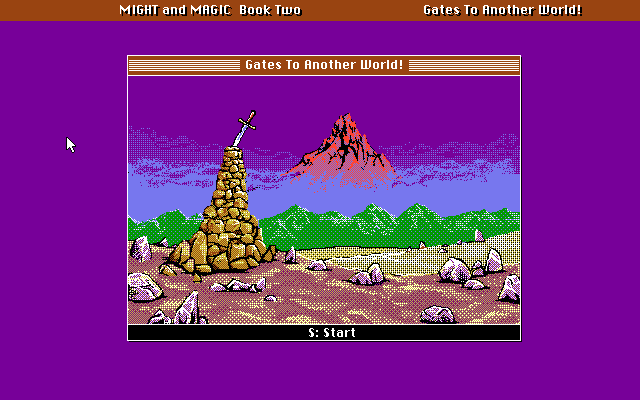 Might and Magic II: Gates to Another World  title screen image #1 