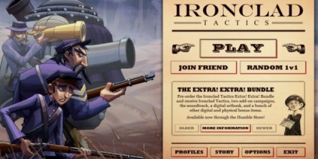 Ironclad Tactics title screen image #1 