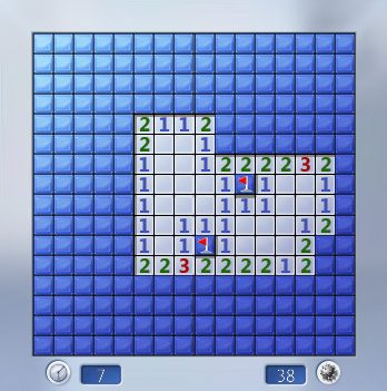 Minesweeper  in-game screen image #1 Version 6.1 for Windows 7.