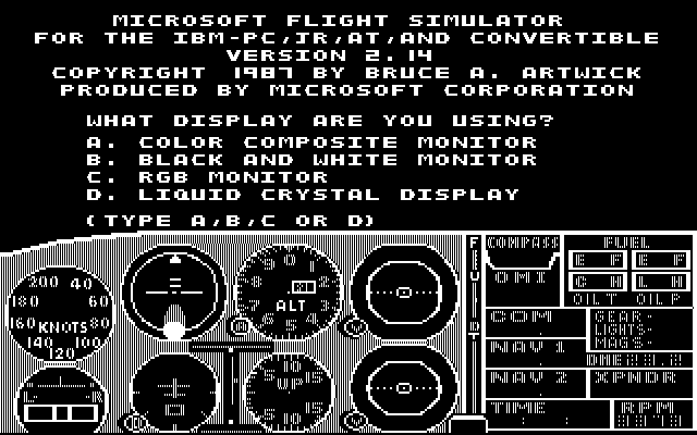 Microsoft Flight Simulator 2.0 title screen image #1 