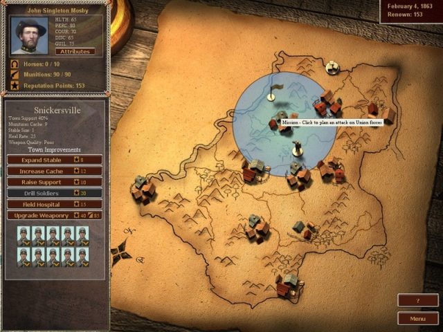 Mosby's Confederacy in-game screen image #1 