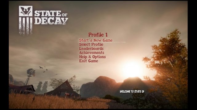 State of Decay title screen image #1 