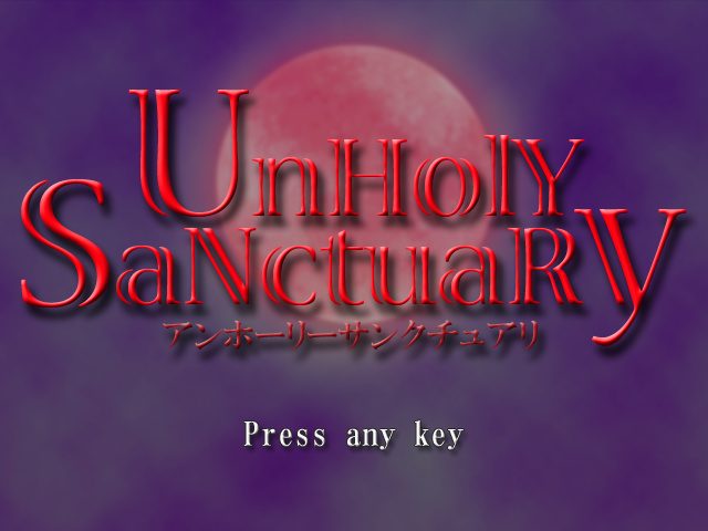 UnHolY SaNctuaRy  title screen image #1 