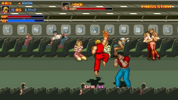 Fighting Street in-game screen image #1 You can be a blonde with black eyebrows too