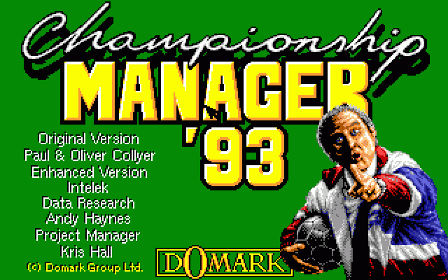Championship Manager '93  title screen image #1 