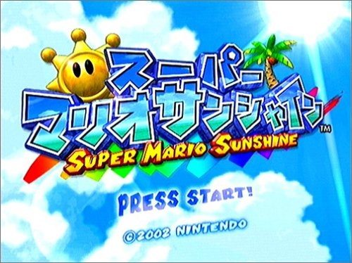 Super Mario Sunshine  title screen image #1 