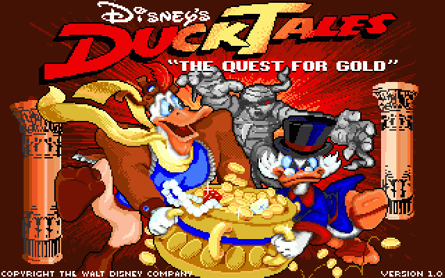 Disney's DuckTales: The Quest for Gold  title screen image #1 