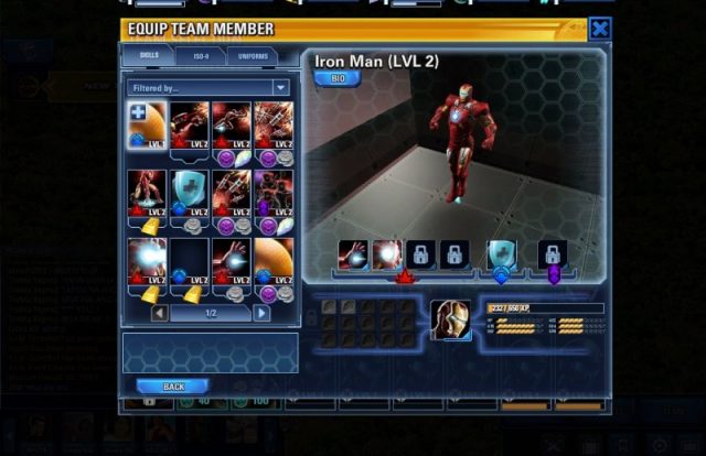 Marvel: Avengers Alliance Tactics  in-game screen image #2 