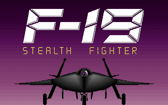 F-19 Stealth Fighter  title screen image #1 