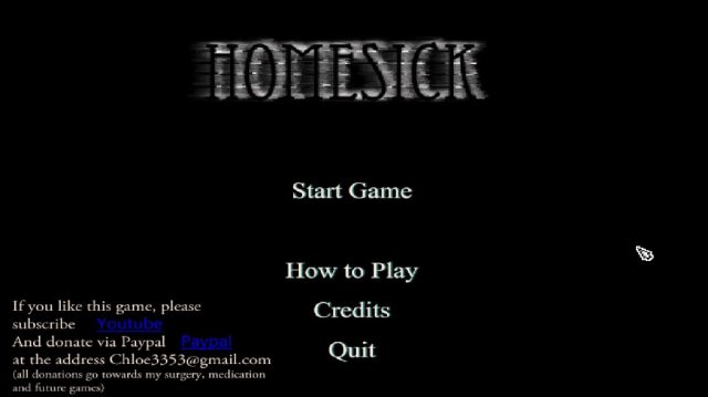 Homesick title screen image #1 