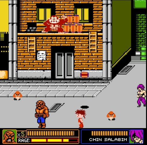 Abobo's Big Adventure in-game screen image #3 Double Dragon stage