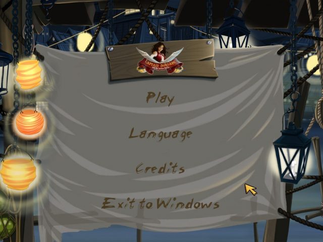 Captain Morgane and the Golden Turtle  title screen image #2 Main Menu