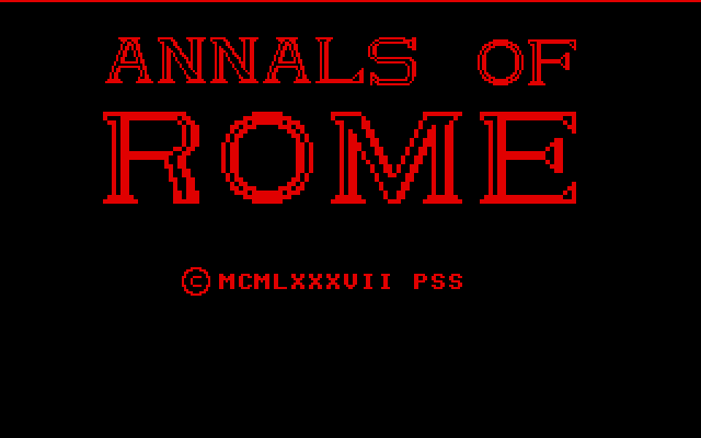 Annals of Rome  title screen image #1 