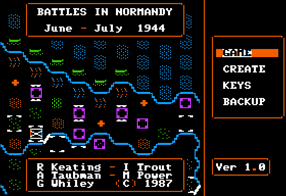 Battles in Normandy  title screen image #1 