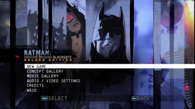 Batman: Arkham Origins Blackgate  title screen image #1 