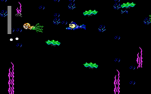 Mega Man III in-game screen image #7 Shark Man stage
