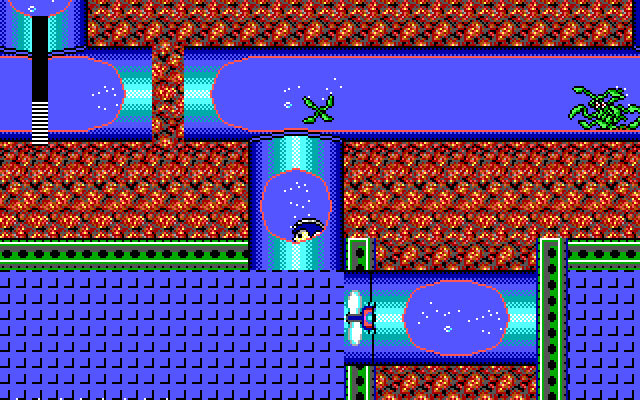 Mega Man III in-game screen image #2 Blade Man stage