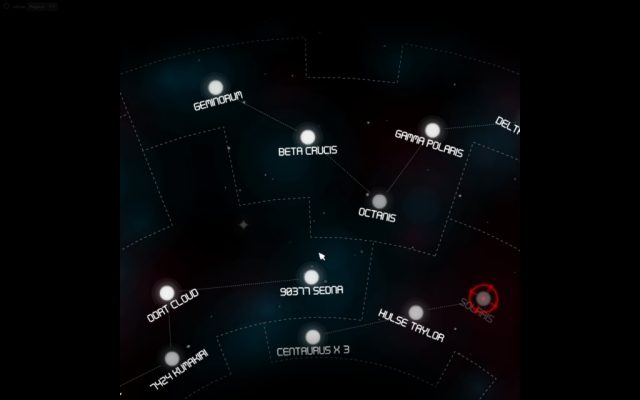 0RBITALIS  in-game screen image #1 Select stage/starchart