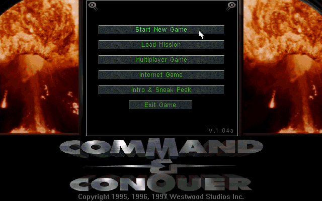 Command & Conquer Gold  title screen image #1 