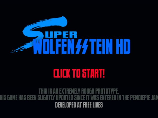 Super Wolfenstein HD  title screen image #1 