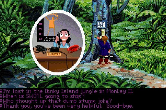 Monkey Island 2: LeChuck's Revenge  in-game screen image #2 In-game dialogue