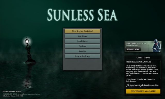 Sunless Sea title screen image #1 