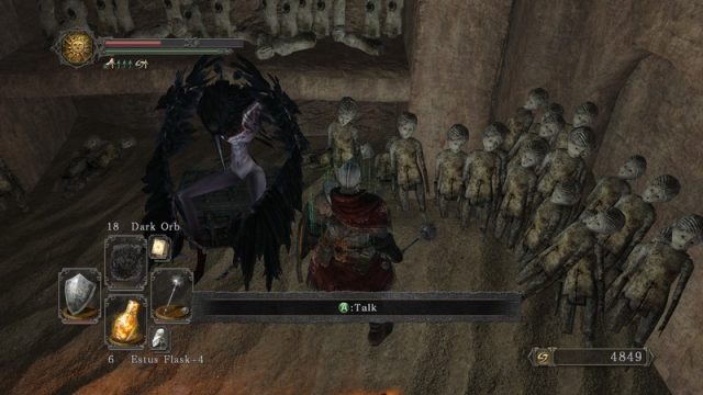 Dark Souls II  in-game screen image #1 Ornifex, the blacksmith.