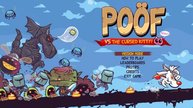 Poöf vs the Cursed Kitty! title screen image #1 