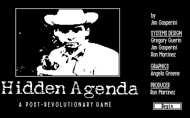 Hidden Agenda title screen image #1 