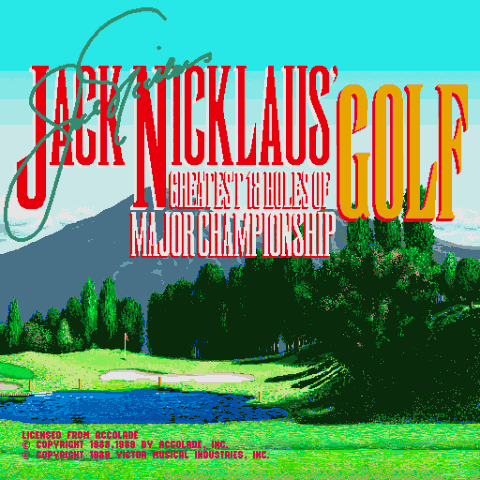 Jack Nicklaus' Greatest 18 Holes of Major Championship Golf title screen image #1 