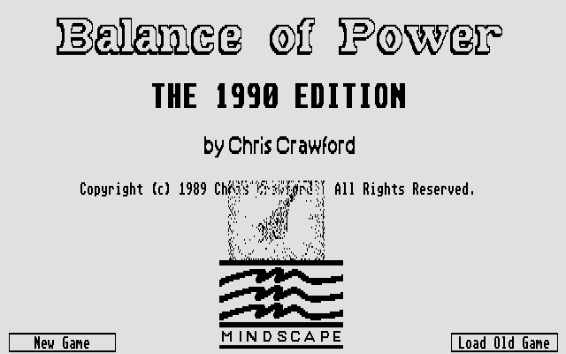 Balance of Power: The 1990 Edition  title screen image #1 