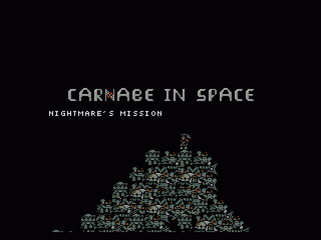 Carnage in SPACE  title screen image #1 
