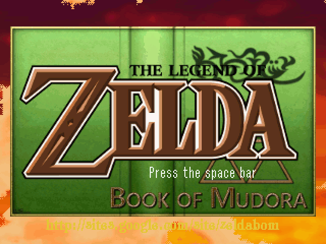 The Legend of Zelda: Book of Mudora title screen image #1 