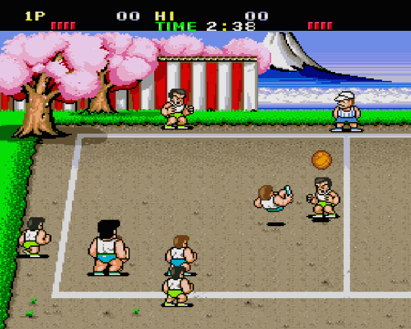 Nekketsu Koukou Dodgeball Bu in-game screen image #1 