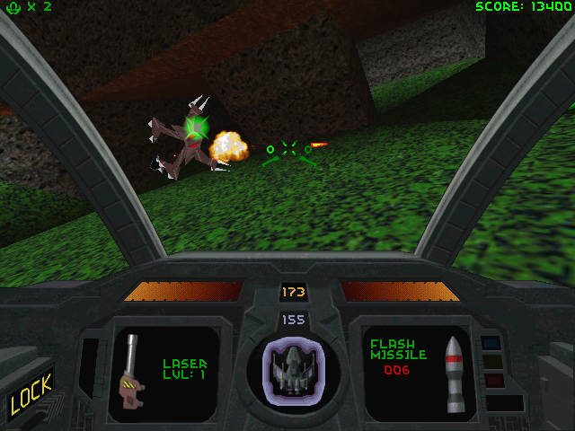 Descent II  in-game screen image #1 
