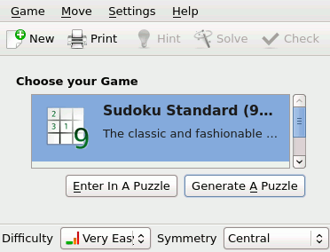 KSudoku  title screen image #1 