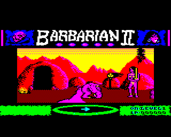 Barbarian II: The Dungeon of Drax  in-game screen image #1 