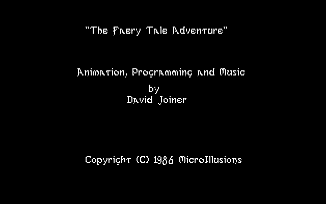 The Faery Tale Adventure: Book I title screen image #1 