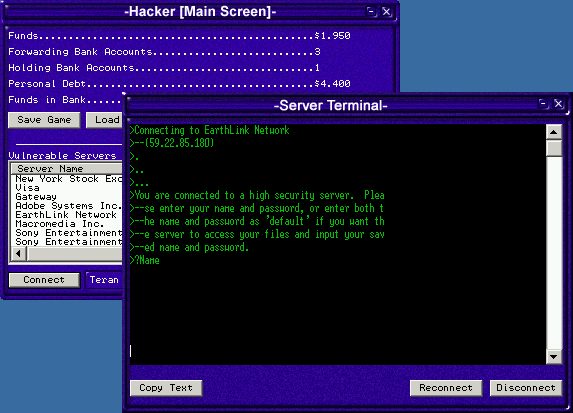 Hacker in-game screen image #1 