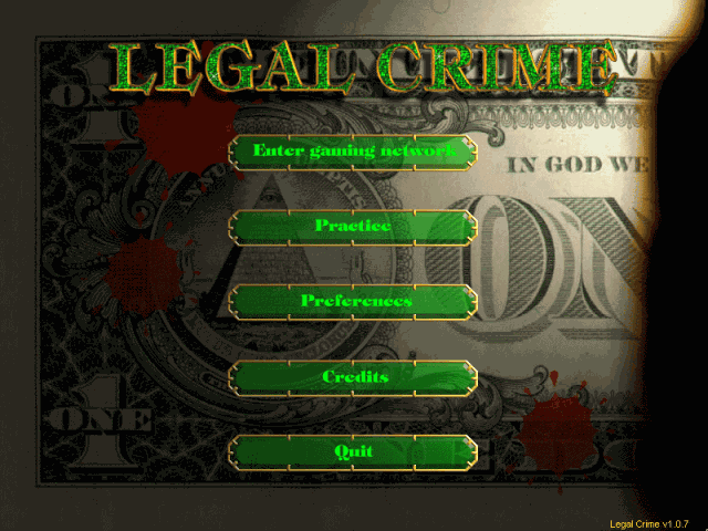 Legal Crime title screen image #1 
