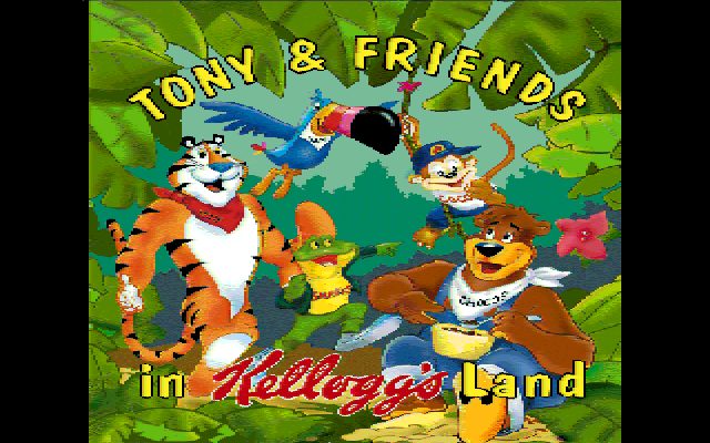 Tony & Friends in Kellogg's Land title screen image #1 