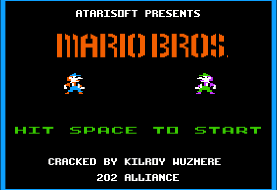 Mario Bros. title screen image #1 