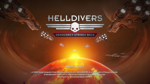 Helldivers  title screen image #1 