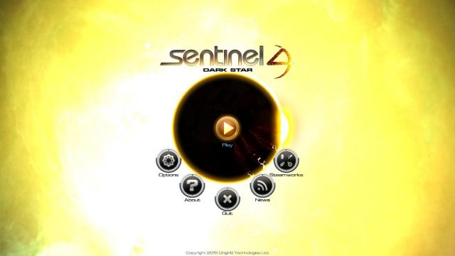 Sentinel 4: Dark Star title screen image #1 