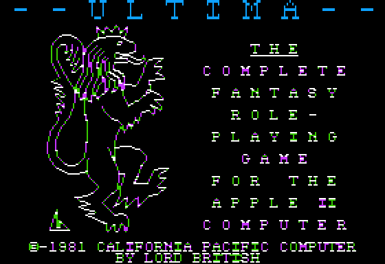 Ultima  title screen image #1 